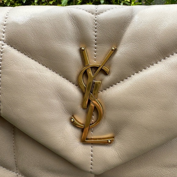 New Small YSL Loulou Puffer Shoulder Bag BEIGE - Picture 10 of 10
